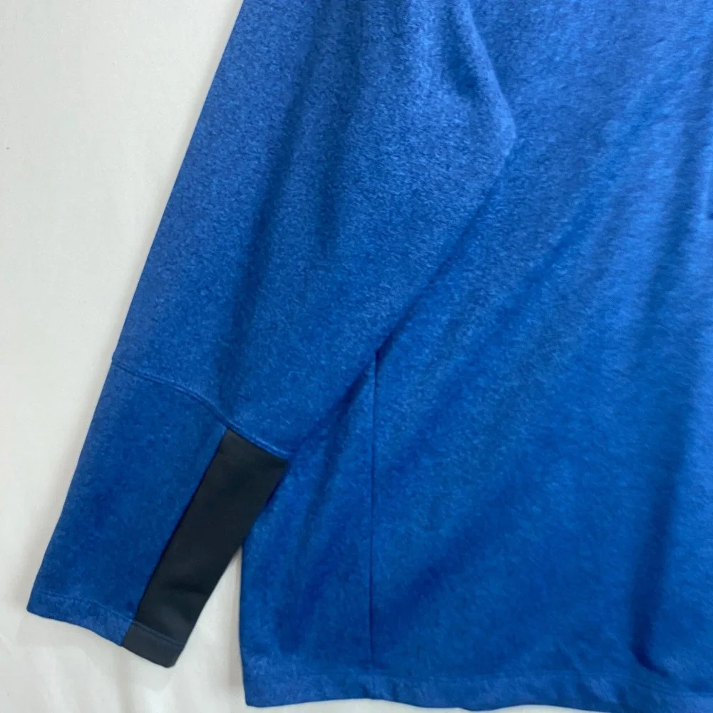 The North Face Mens XXL Blue Heather Quarter Zip Pullover Fleece Jacket NF0A3L96